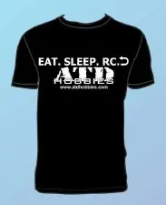 ATD Hobbies Eat, Sleep, Play, Repeat Short Sleeve T-Shirt (Black) (LG)